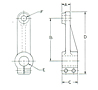 Shaft Mounted Tensioner - Dimensional Drawing